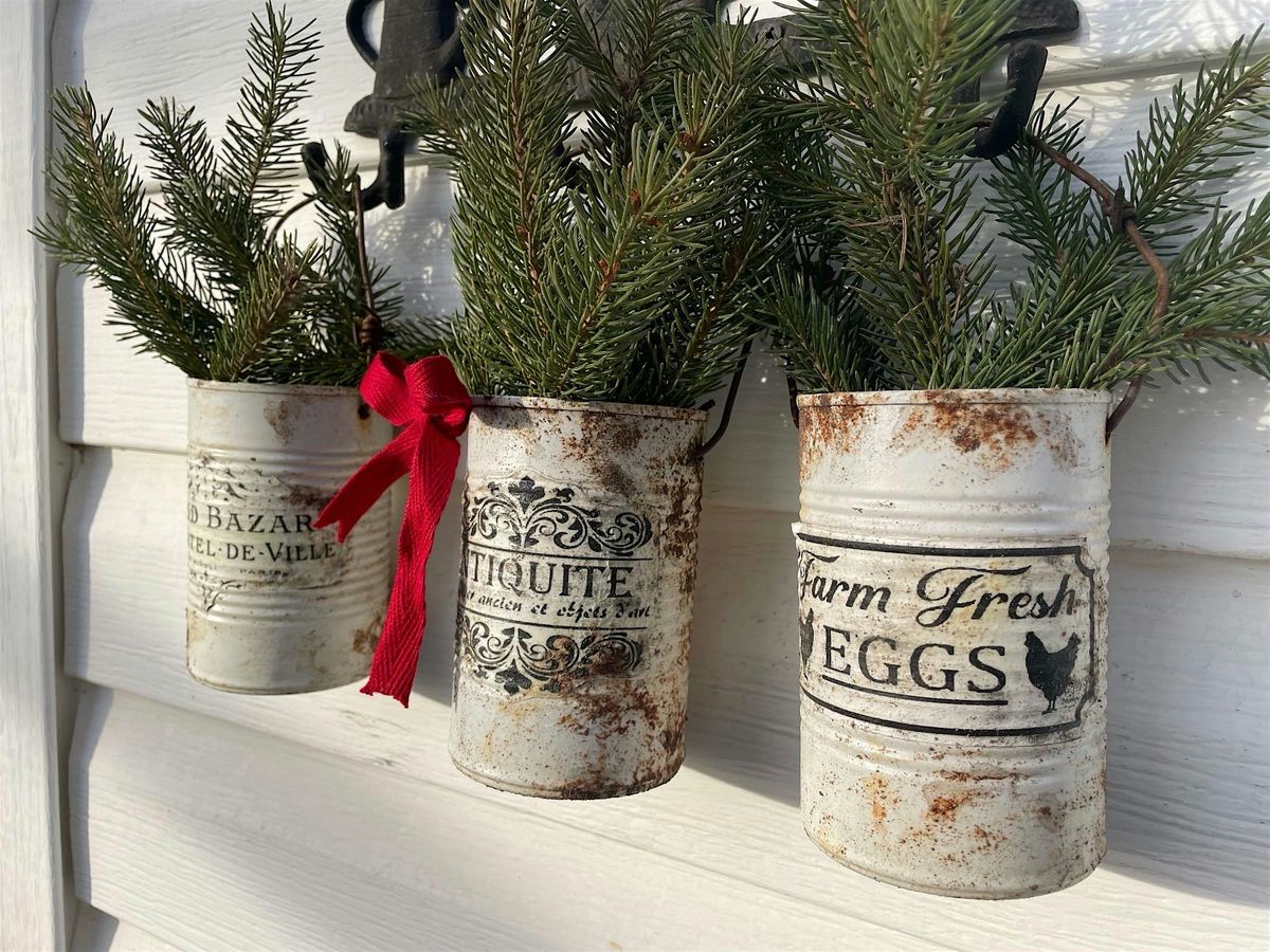 BB Lux Creative Events: Faux Rusted Pot Workshop with Heather Gray