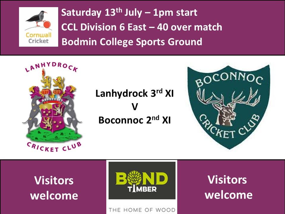 Lanhydrock 2nd XI v Boconnoc 2nd XI