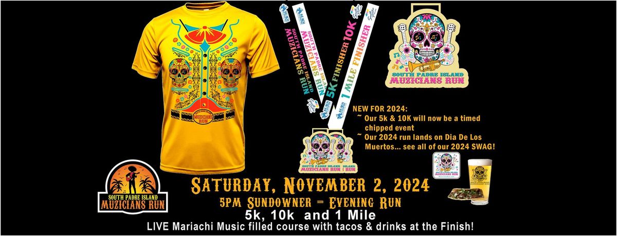 2024 South Padre Island Muzicians Run 5k-10k-1 Miler