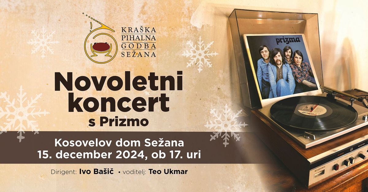 Novoletni koncert Kra\u0161ke pihalne godbe s skupino Prizma