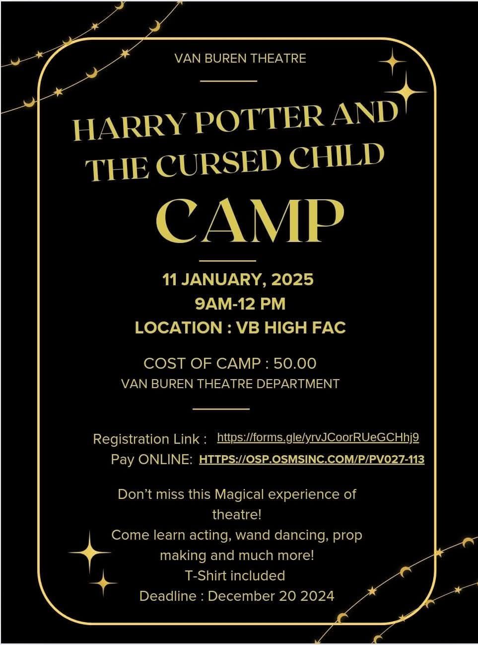 Harry Potter Theatre Camp 