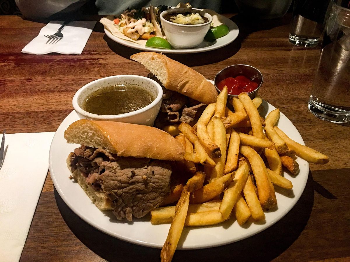 Friday night dinner special: French Dip & French Fries 