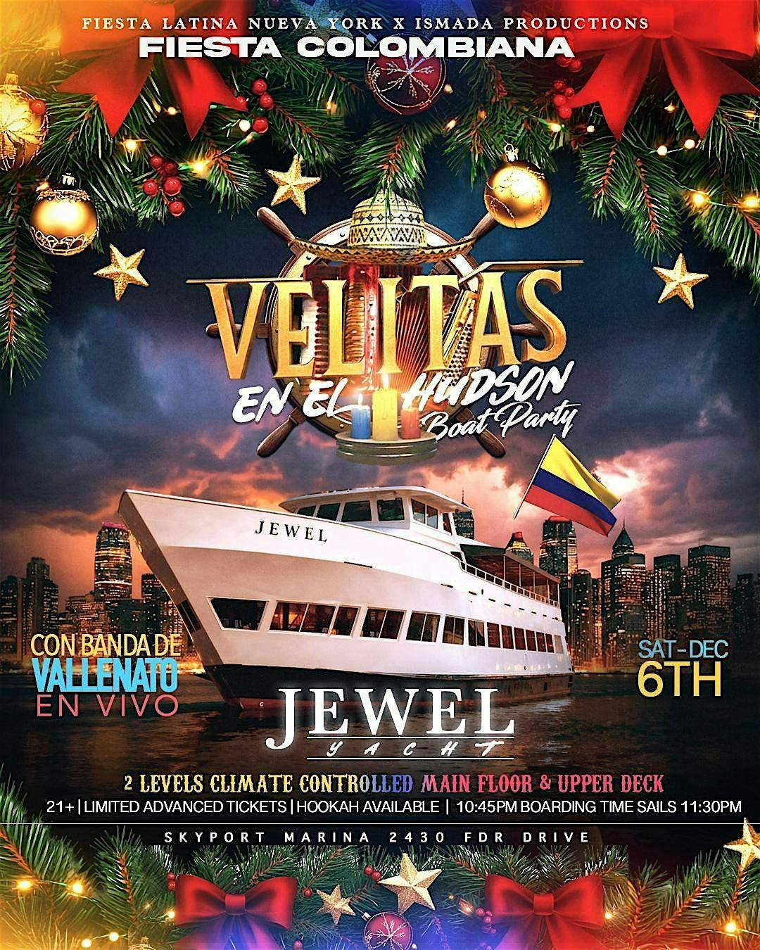 12\/06 BOAT PARTY - VELITAS en el HUDSON - JEWEL YATCH