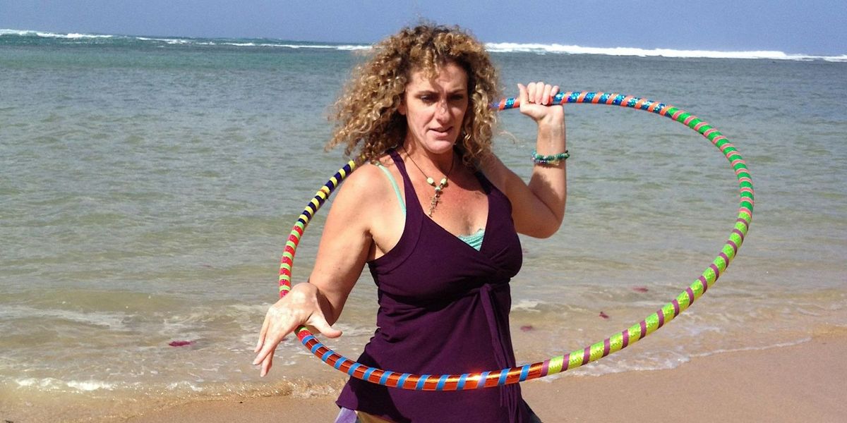 Hooping on the Beach with Hoop Habit - Wednesday mornings  in July