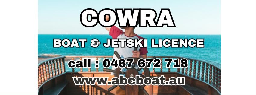 COWRA - Boat & JetSki Licence. From $295pp