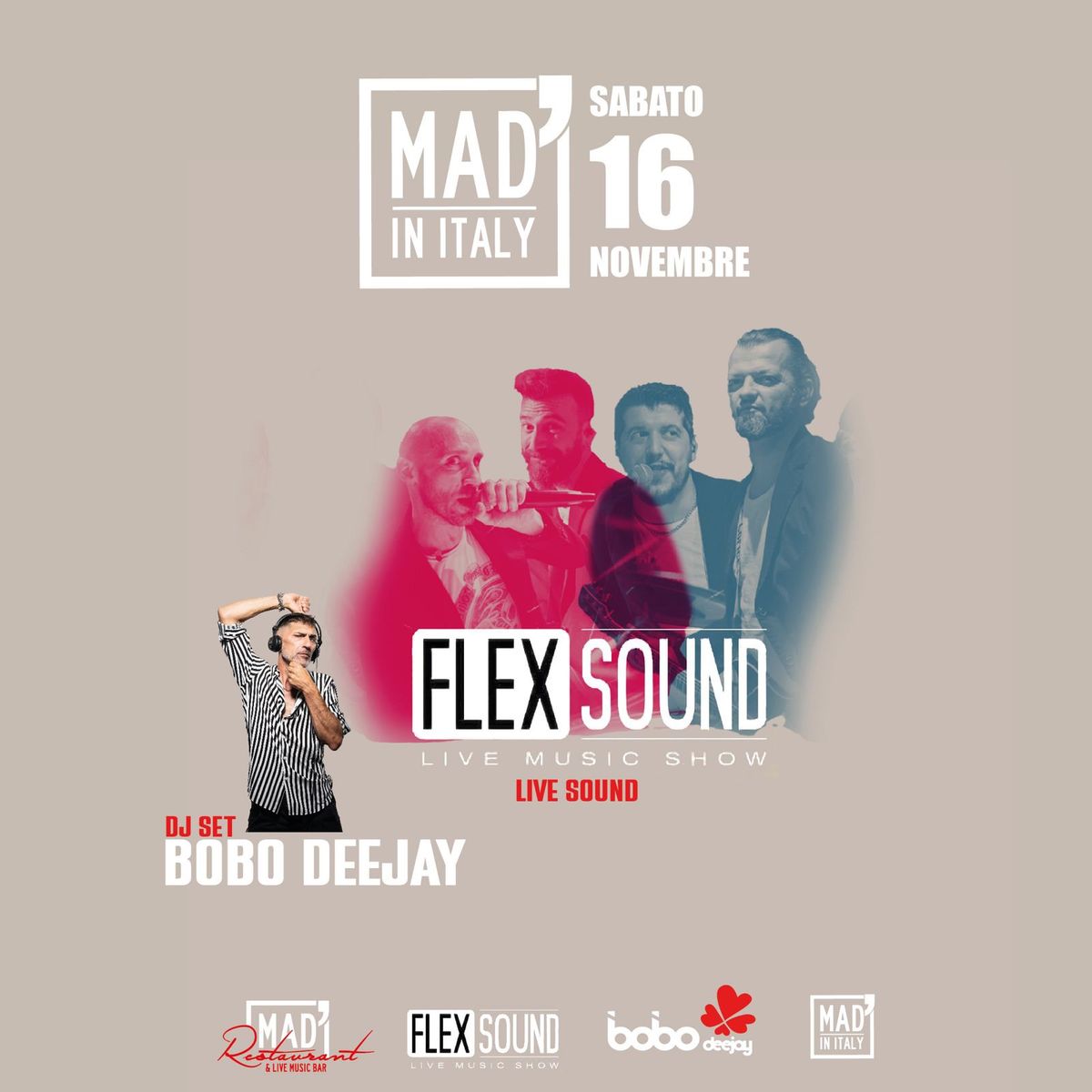 \ud83c\udfa4From Live to Disco\ud83e\udea9 - Live: Flexsound \/ Dj-Set: Bobo