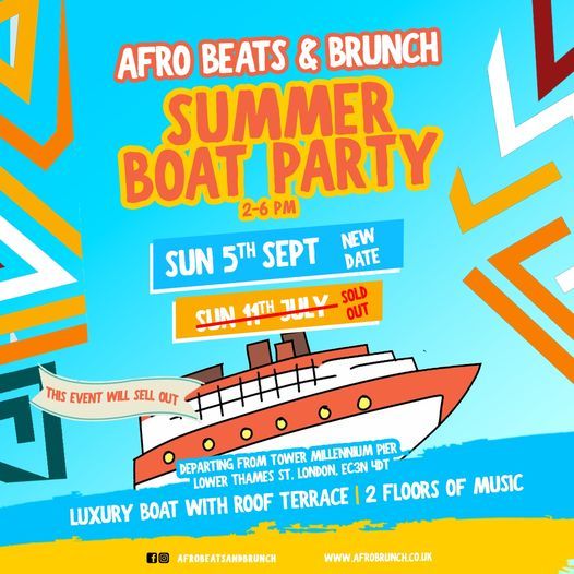 Afrobeats Summer Boat Party