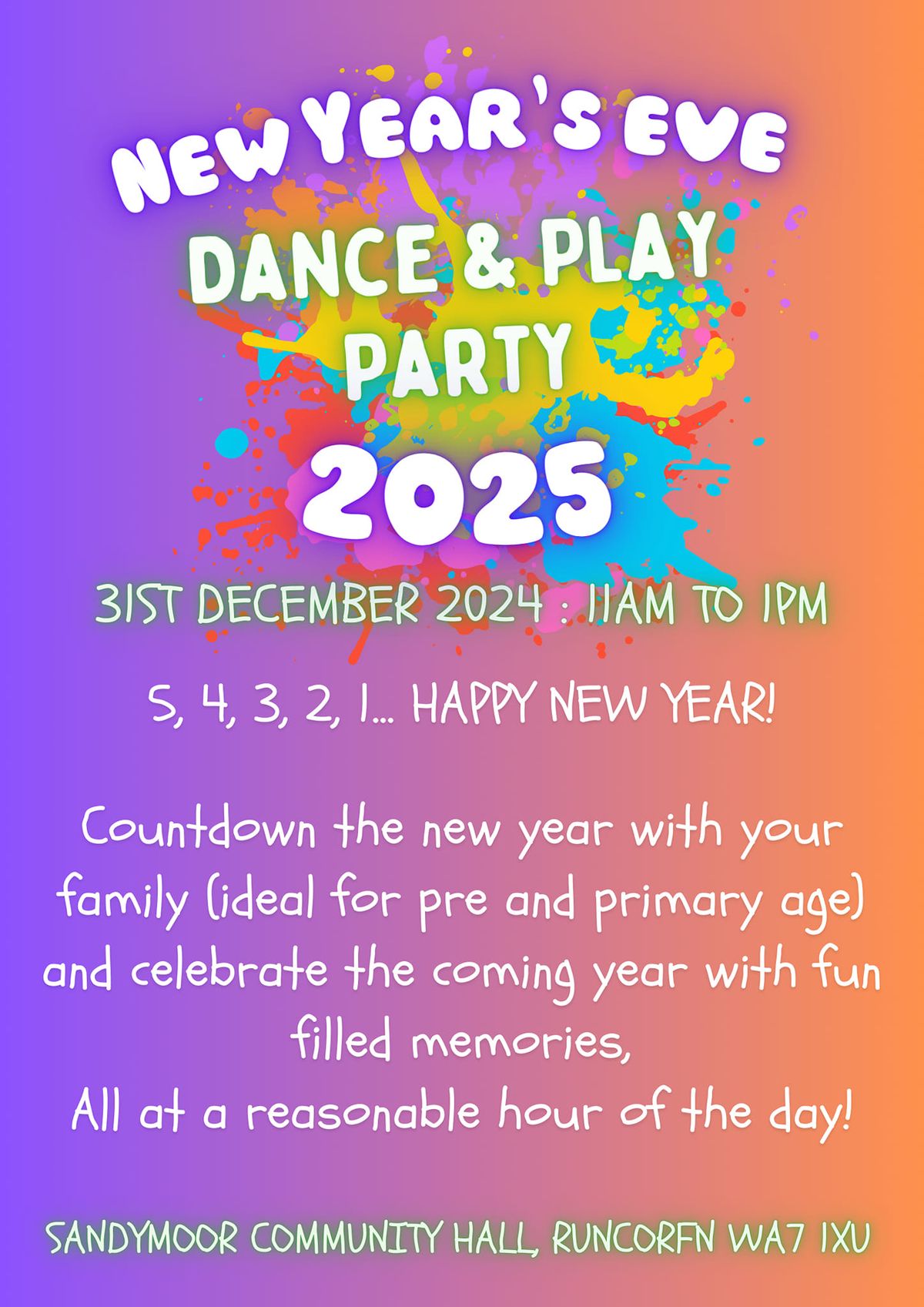  New Year's Eve Party for Kids 