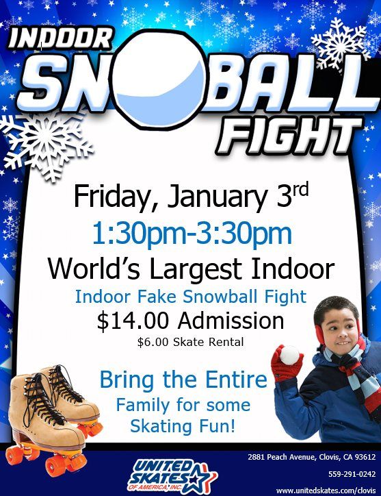 Indoor Snowball Fight Skate 