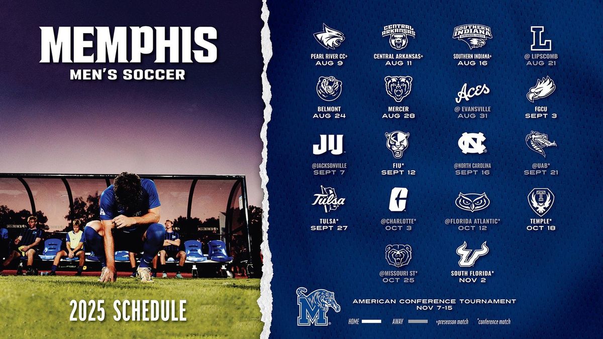 Memphis Tigers at Charlotte 49ers Mens Soccer