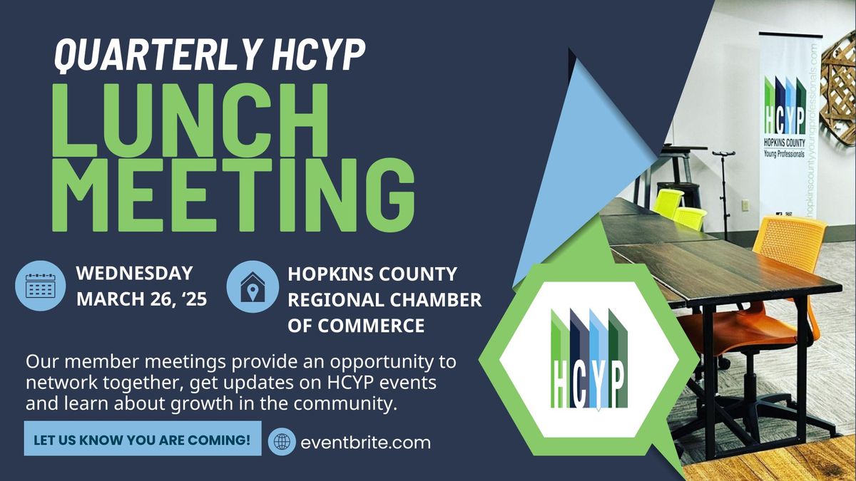 HCYP Quarterly Lunch Meeting @ Chamber of Commerce