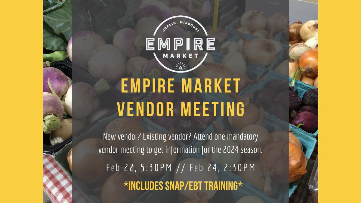 Empire Market Vendor Meeting