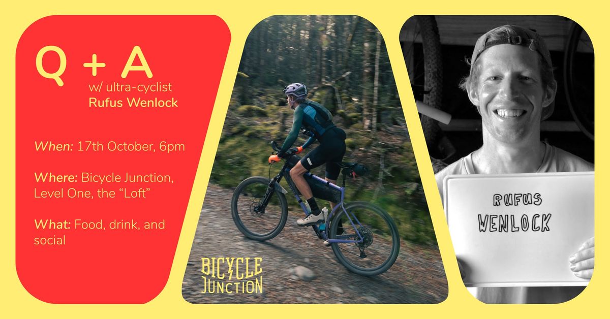 Join Us for a Q+A with Ultra Cyclist Rufus Wenlock