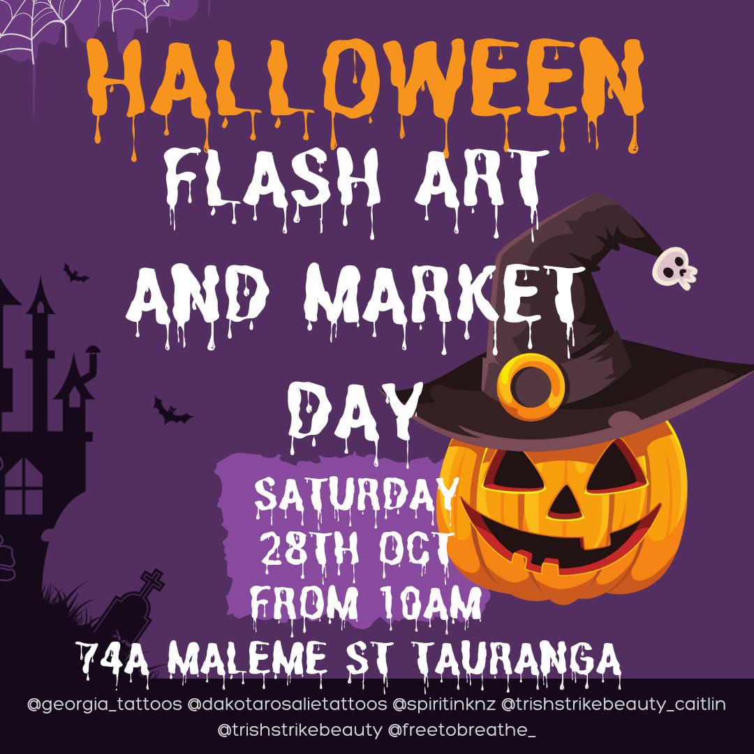 HALLOWEEN FLASH ART AND MARKET DAY