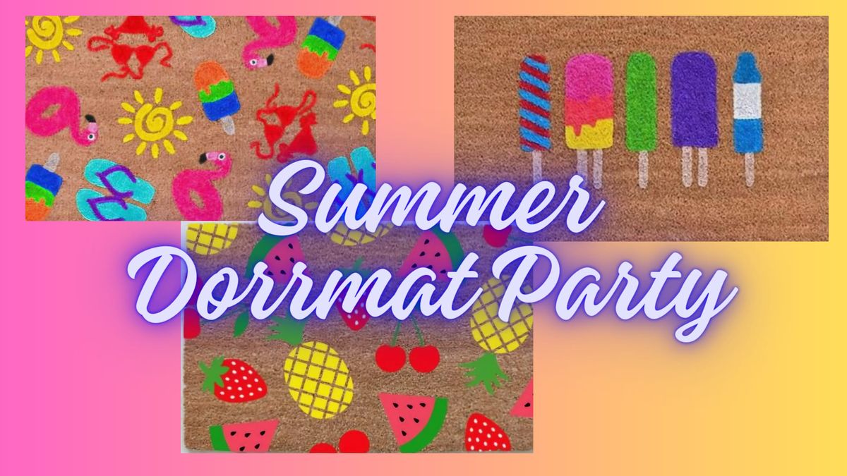 Summer DIY Doormat Party