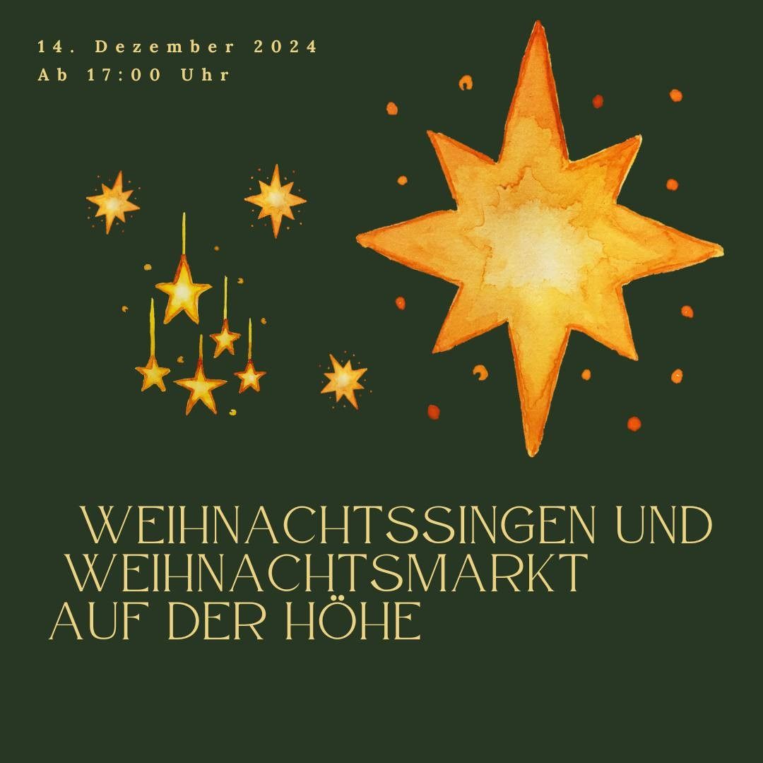 Weihnachtssingen mit Weihnachtsmarkt auf der Marienh\u00f6he