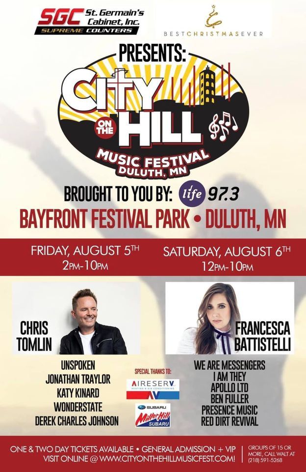 2022 City on the Hill Music Festival, 350 Harbor Dr, Duluth, MN 55802