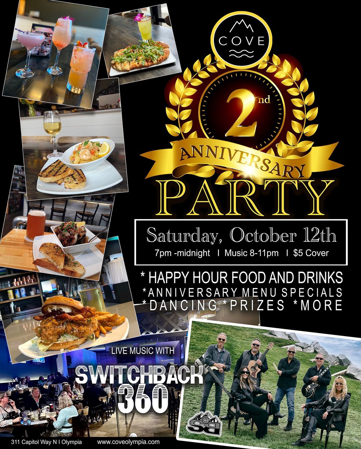 COVE 2nd Anniversary Party w\/Switchback 360