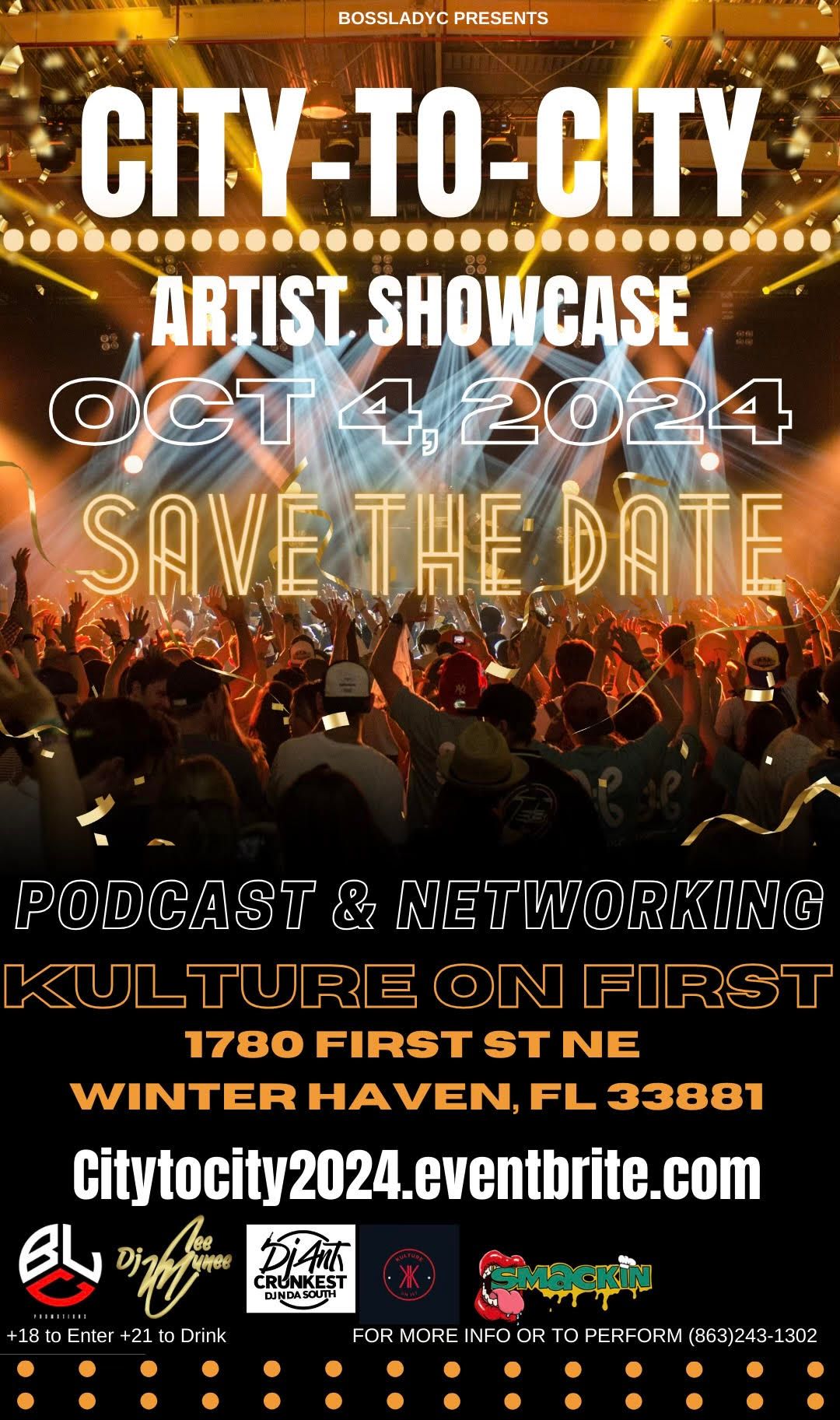 CITY-TO-CITY ~ARTIST SHOWCASE~ PODCAST & NETWORKING