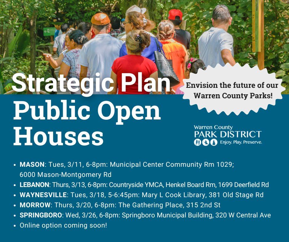 Warren County Parks Strategic Plan Open House - LEBANON