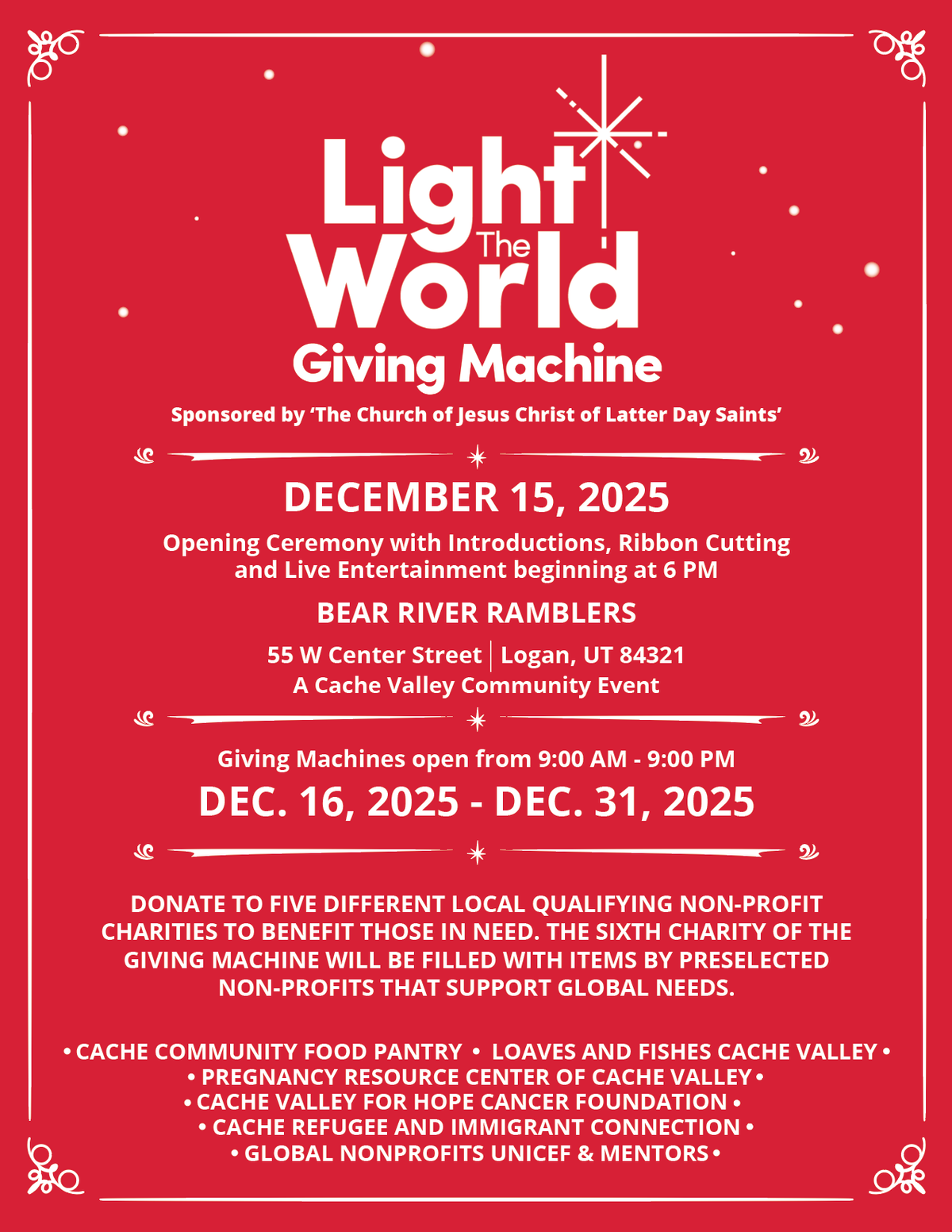 Light the World Giving Machine