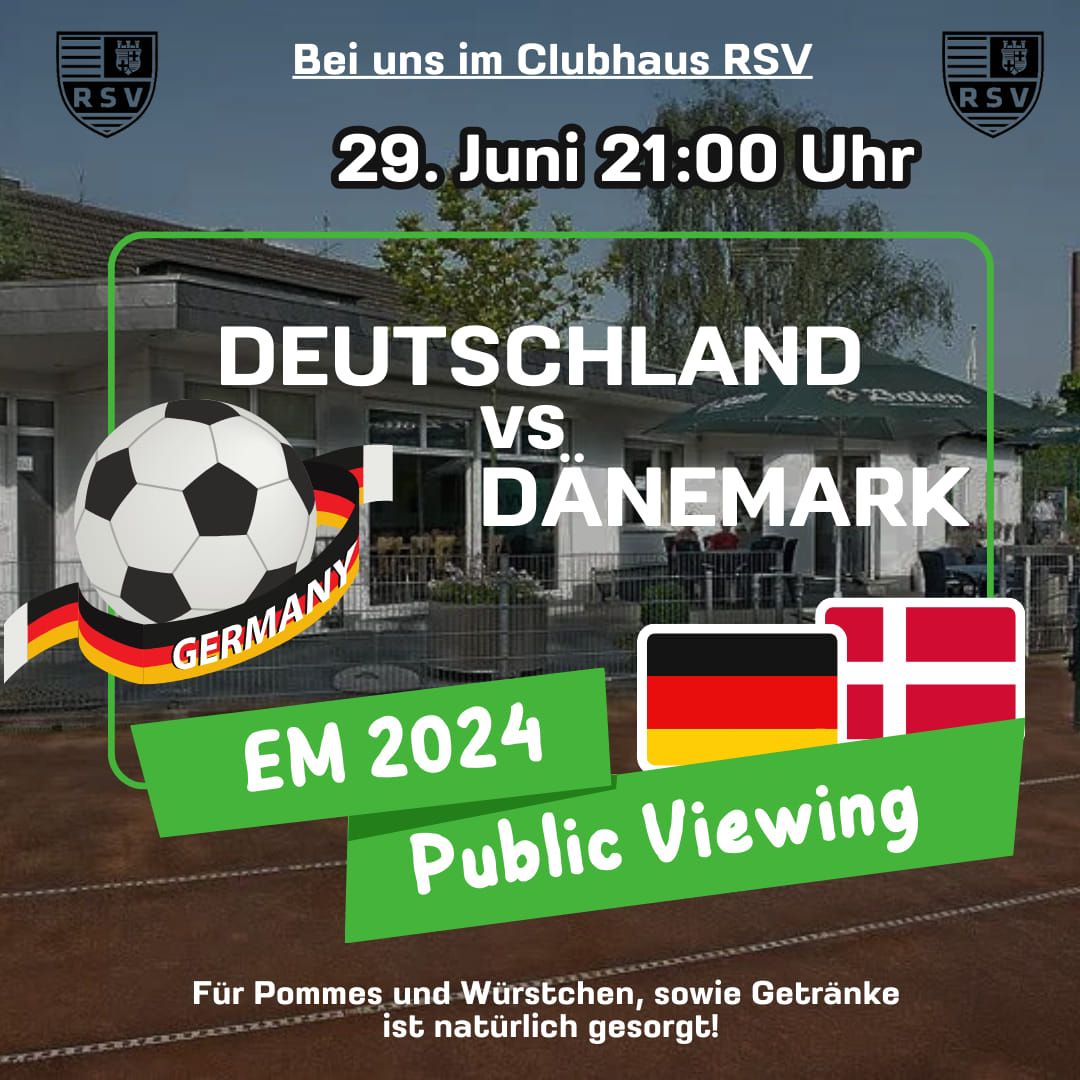 RSV Public Viewing EM 24 Deutschland vs D\u00e4nemark