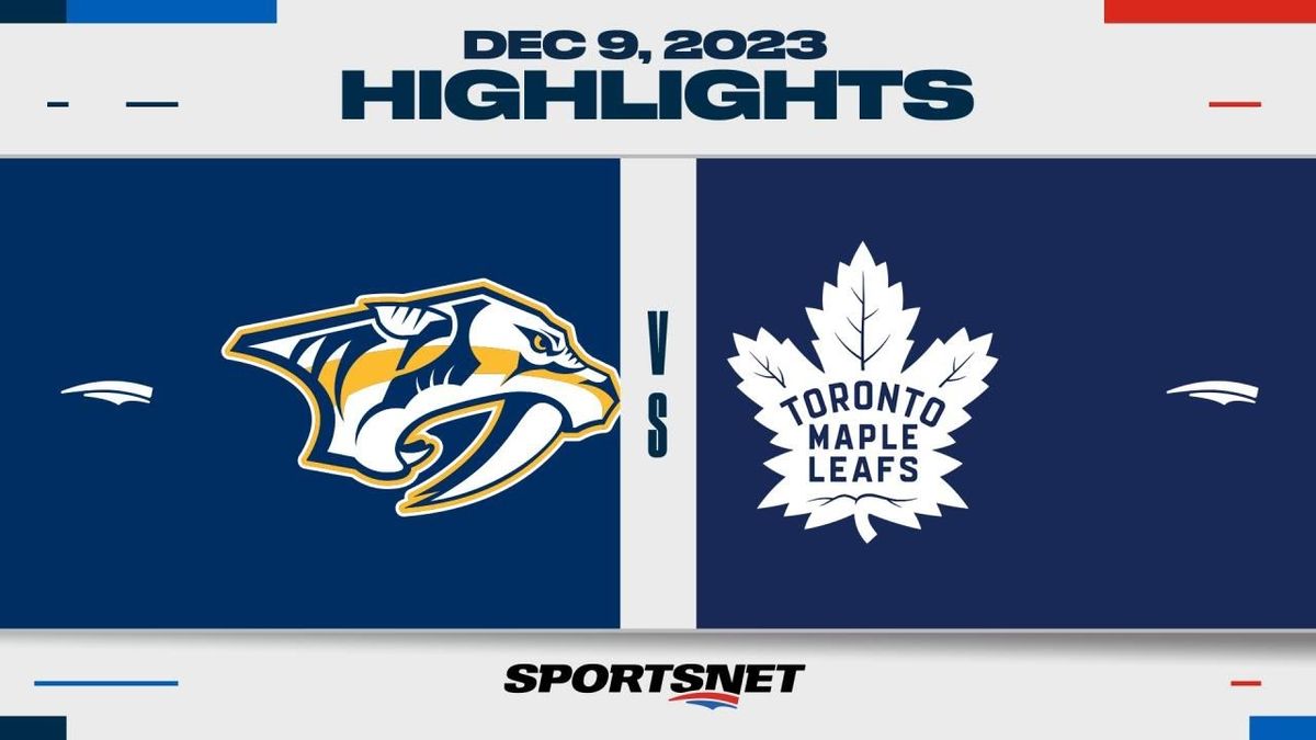 Nashville Predators vs. Toronto Maple Leafs