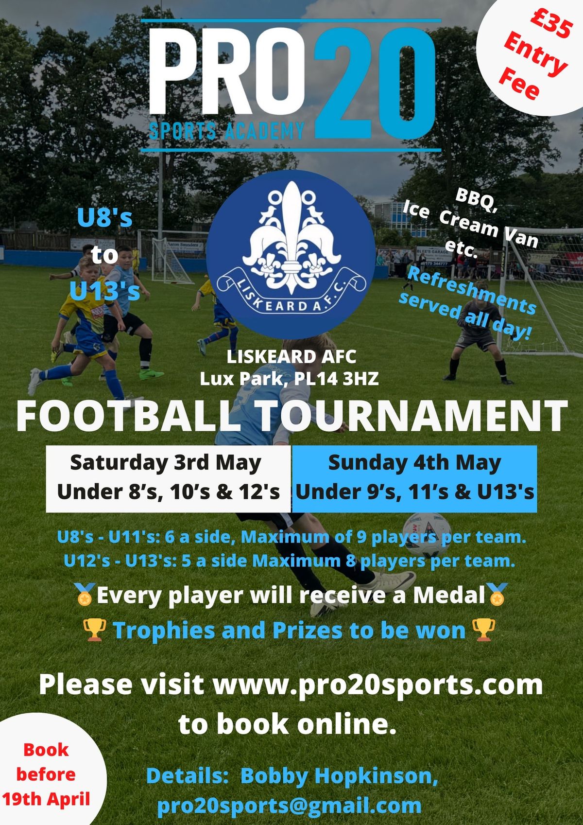 Pro20 Liskeard AFC Youth Football Tournament