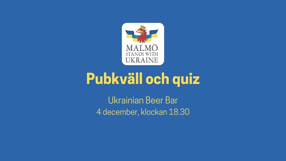 Pubkv\u00e4ll och quiz