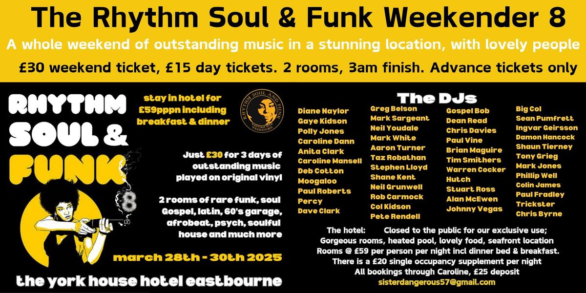 The Rhythm Soul & Funk Weekender 8