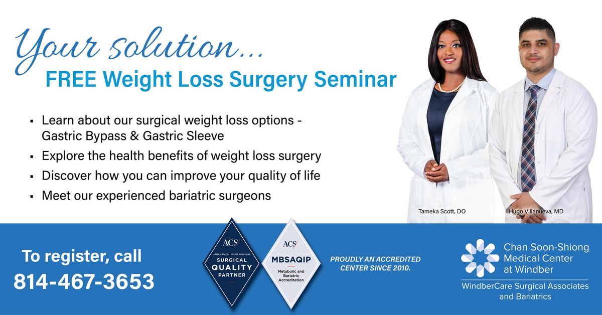 Weight Loss Surgery Seminar - Free