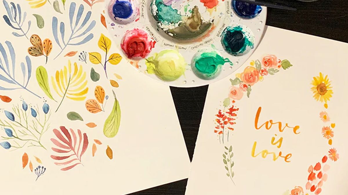 Watercolor Florals: Autumn Fun