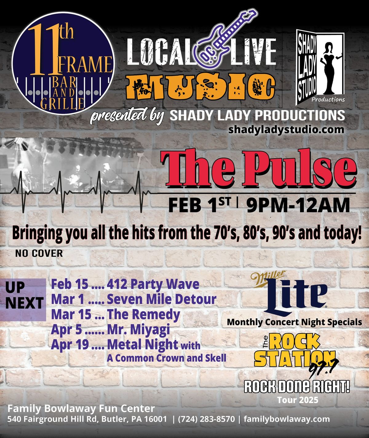 11th Frame Local Live Music Series featuring The Pulse