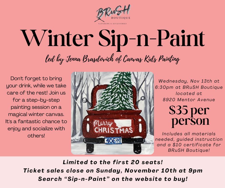 Winter Sip-n-Paint