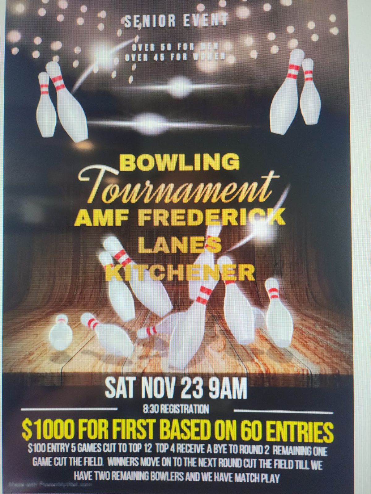 Senior Bowling tourney