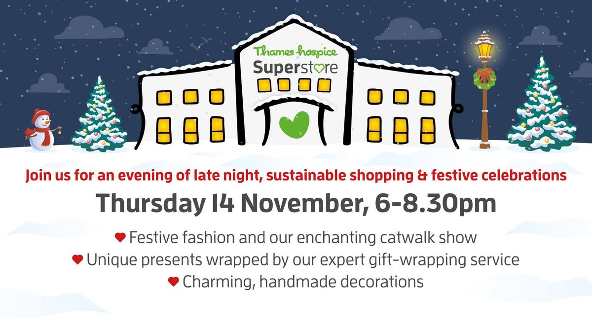 A festive evening at Thames Hospice Superstore