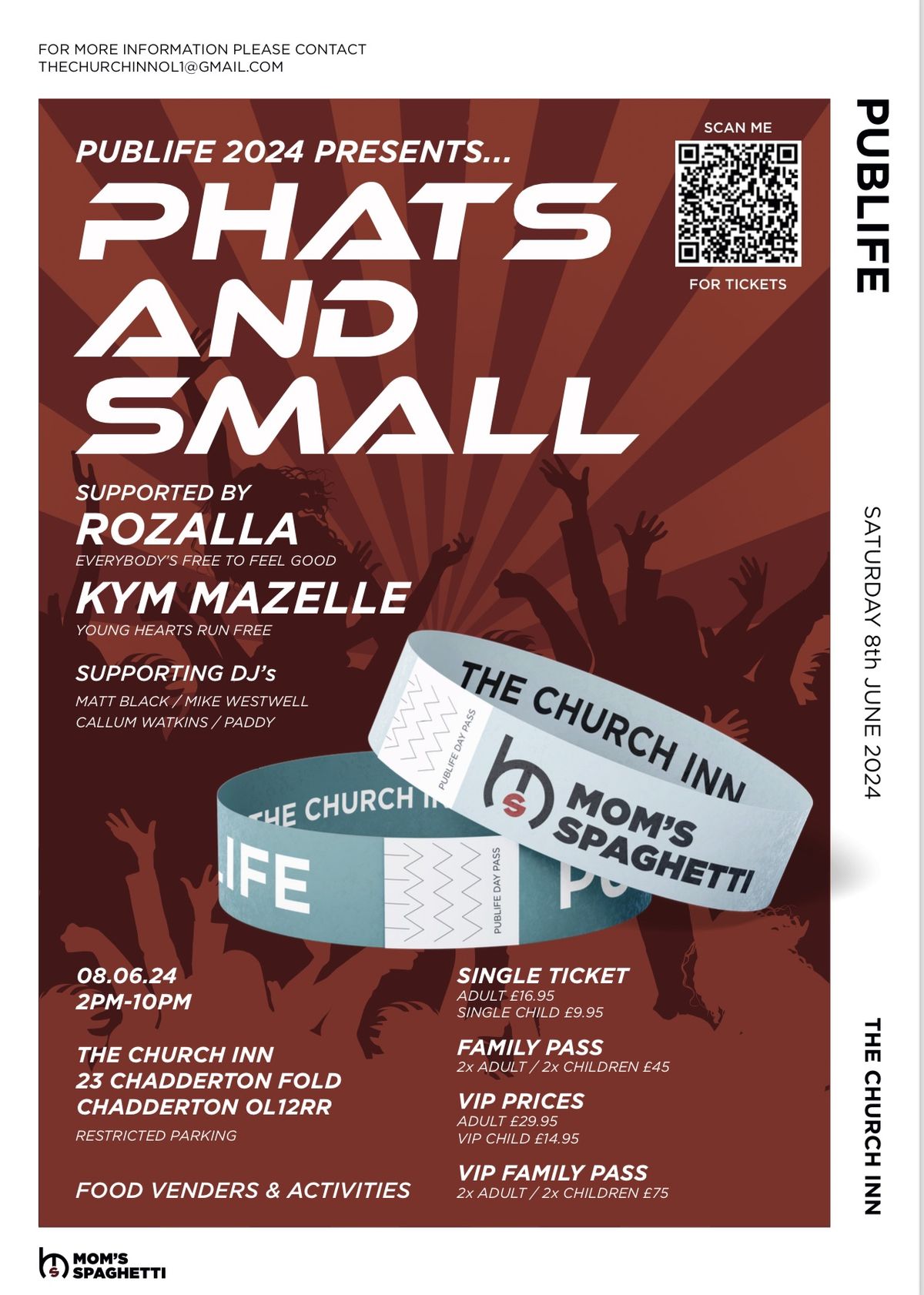 PUBLIFE 2024 Presents PHATZ & SMALL, KYM MAZELLE & ROZALLA + MUCH MORE