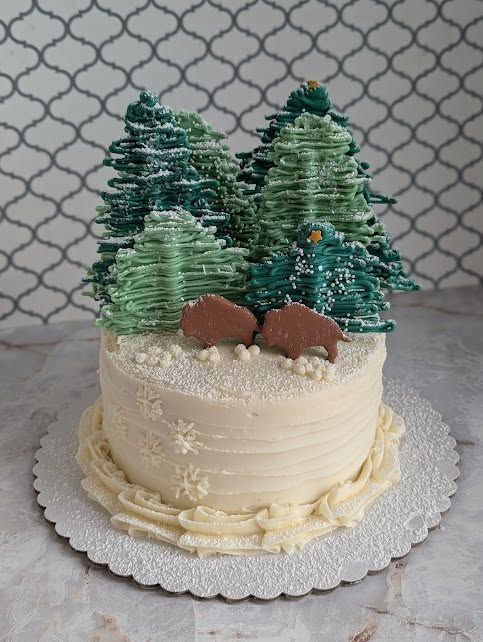 Winter Forest Cake Decorating Class