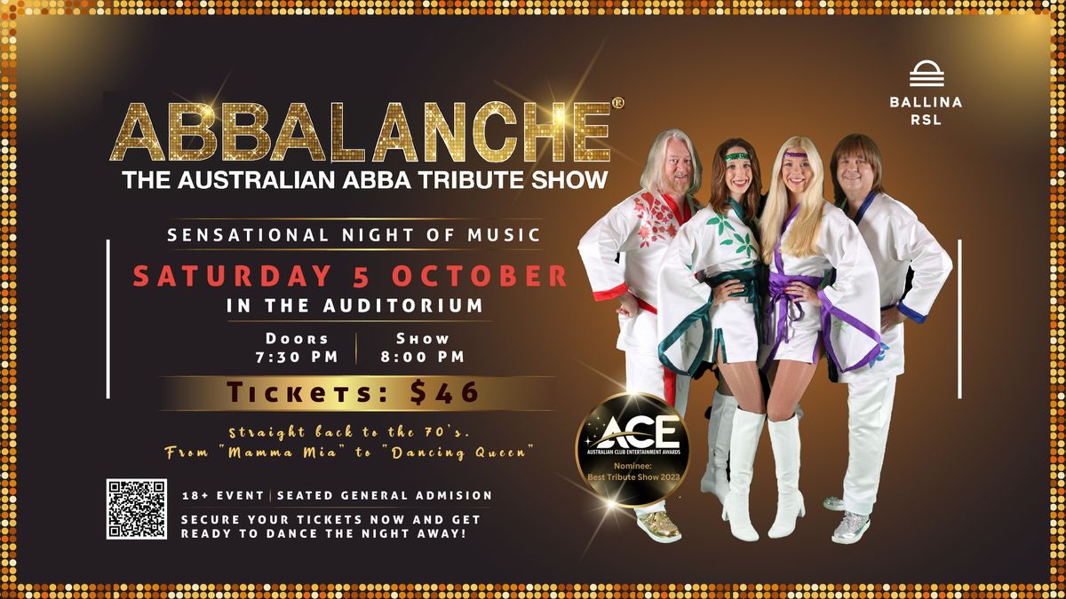 ABBALANCHE - The Australian Abba Tribute Show Live at Ballina RSL