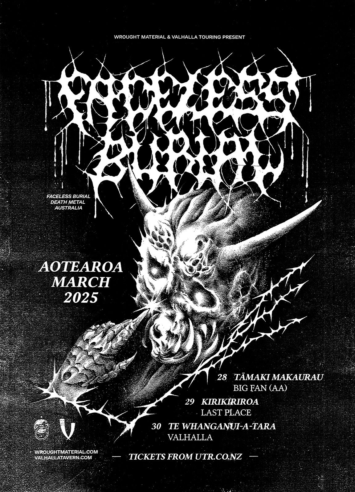 Faceless Burial (AUS) Aotearoa Tour - HAMILTON