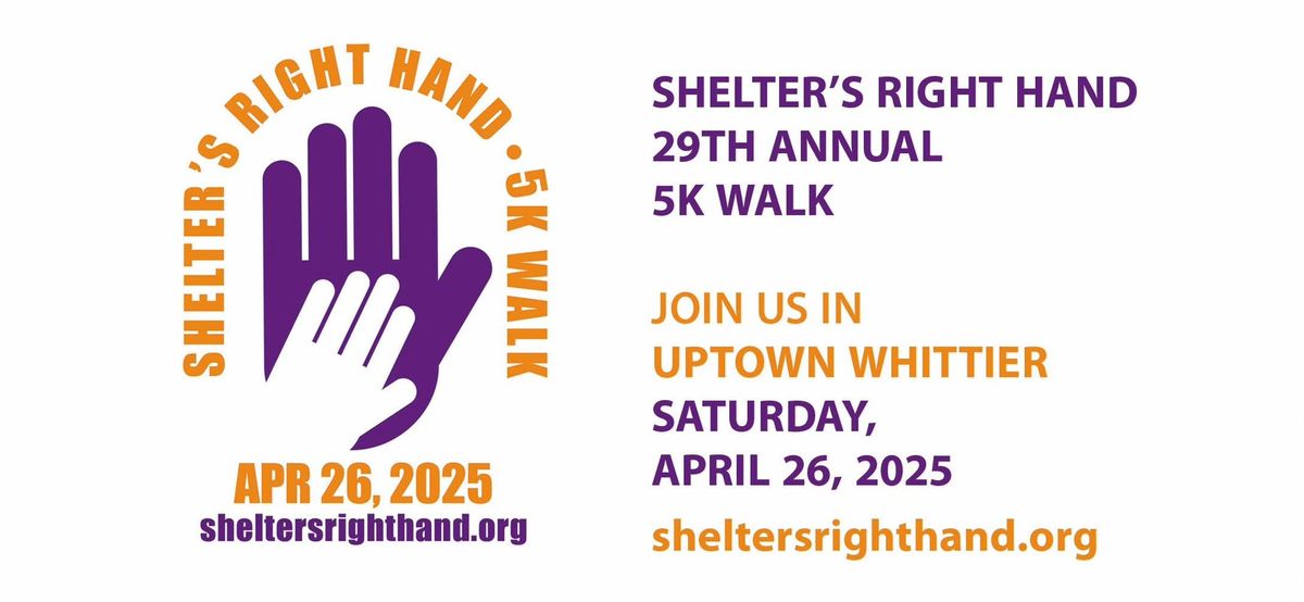 SHELTER'S RIGHT HAND 5K WALK