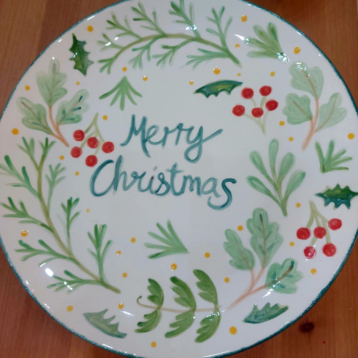 Christmas Wreath Platter