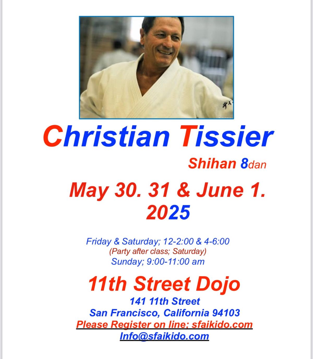 Tissier Sensei in SF 