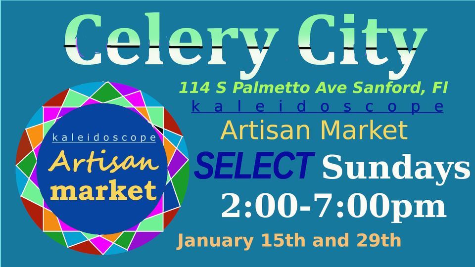 Kaleidoscope Artisan Market Celery City Sunday, Celery City Craft, Sanford, 29 January 2023