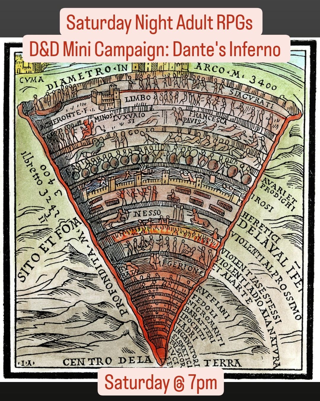 Adult RPGs - D&D Mini Campaign: Dante's Inferno