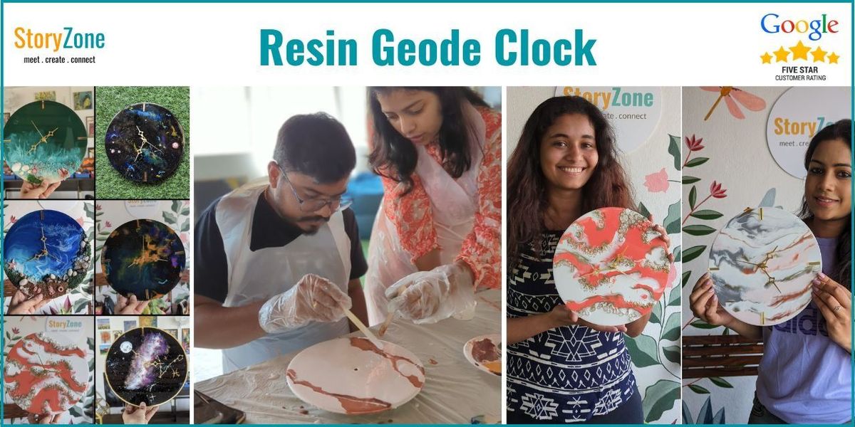 Resin Geode Clock