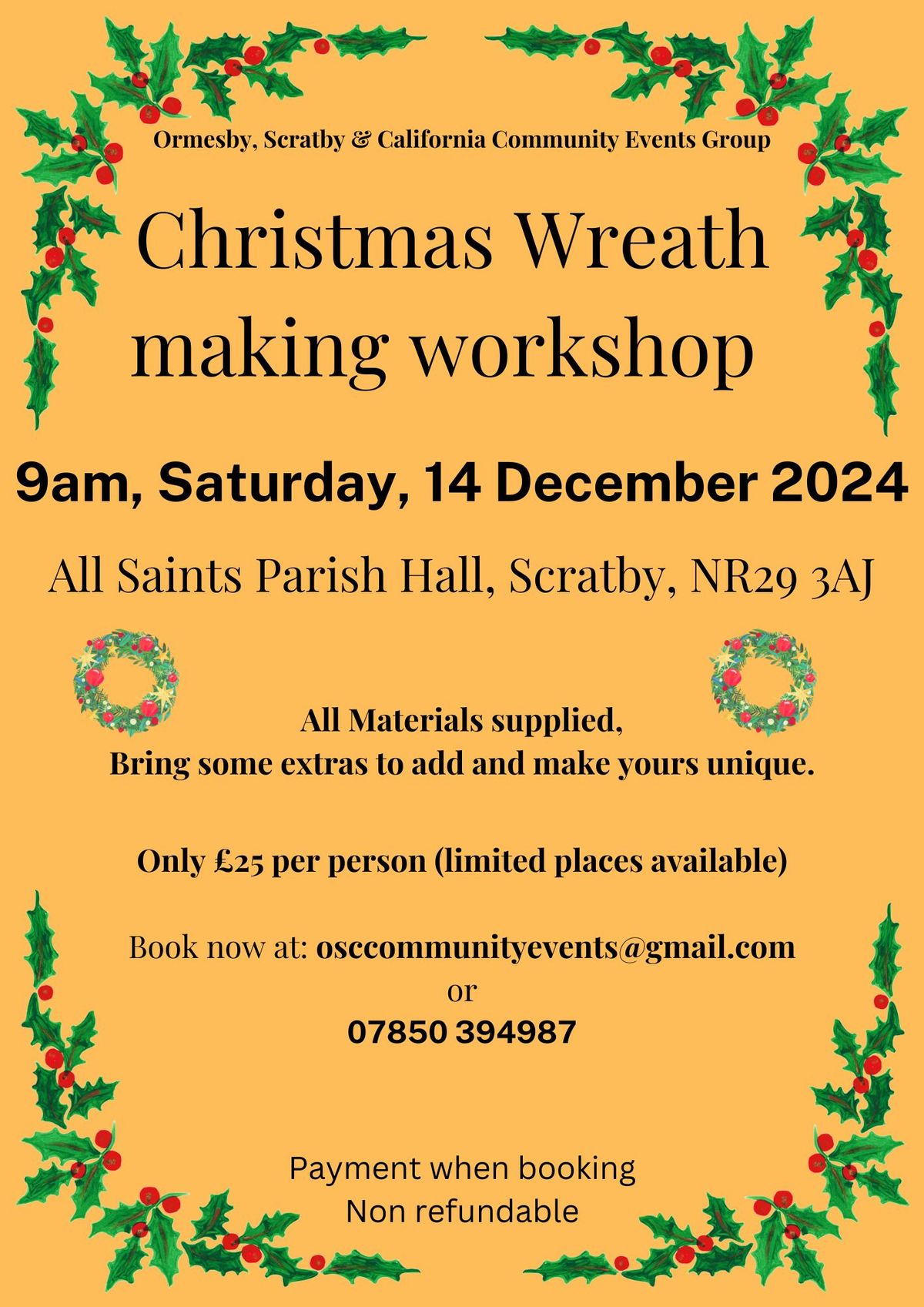 Wreath making workshop