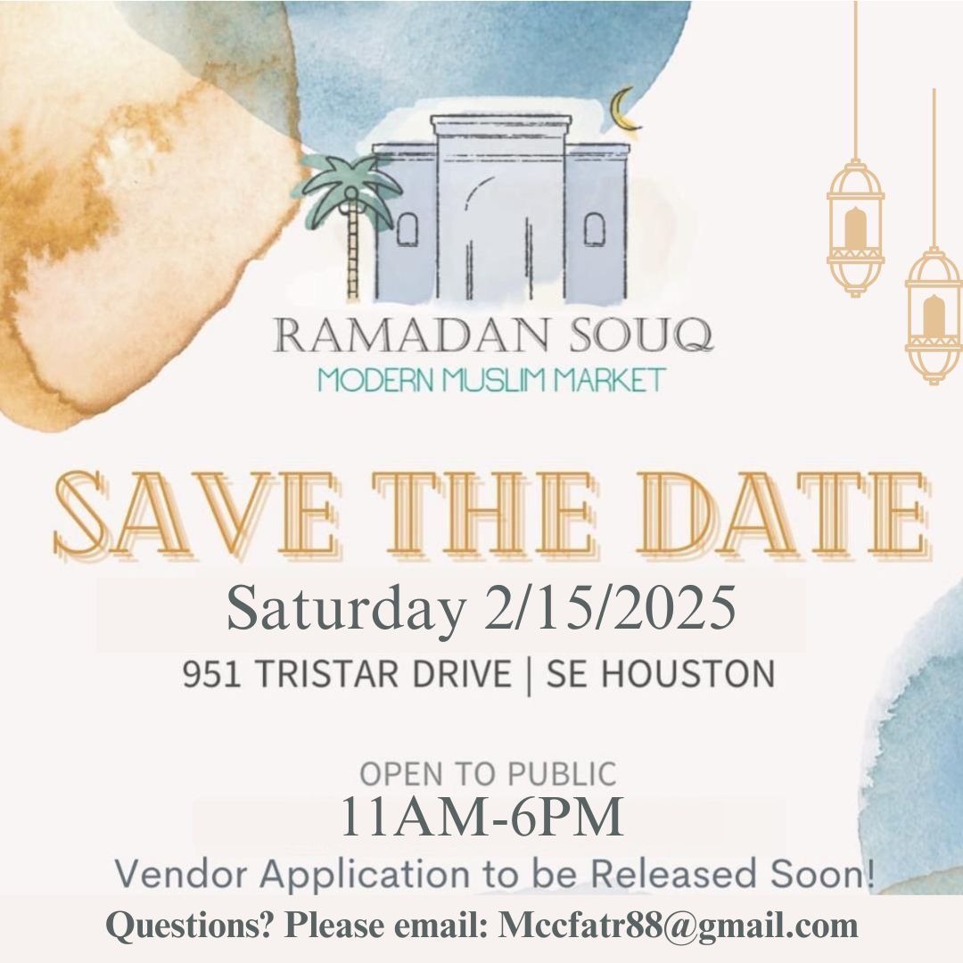 3rd Annual Ramadan Souq-Modern Muslim Market at the MCC!