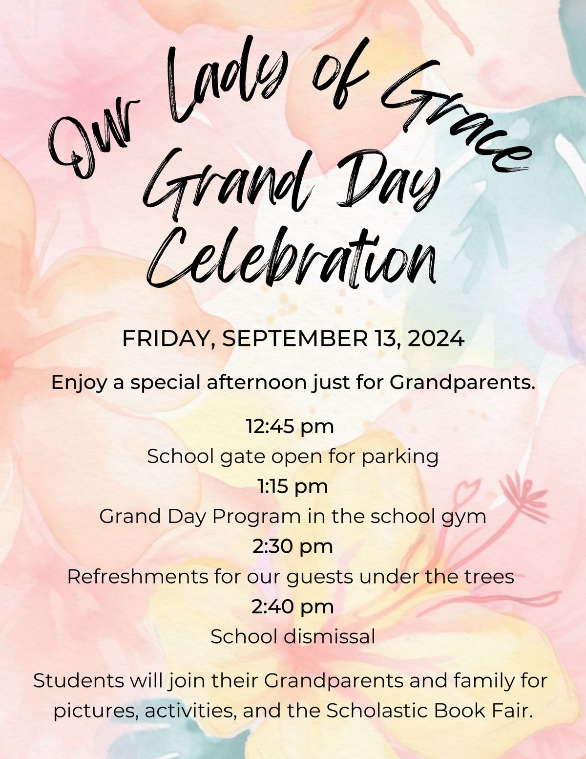 Our Lady of Grace Grand Day Celebration