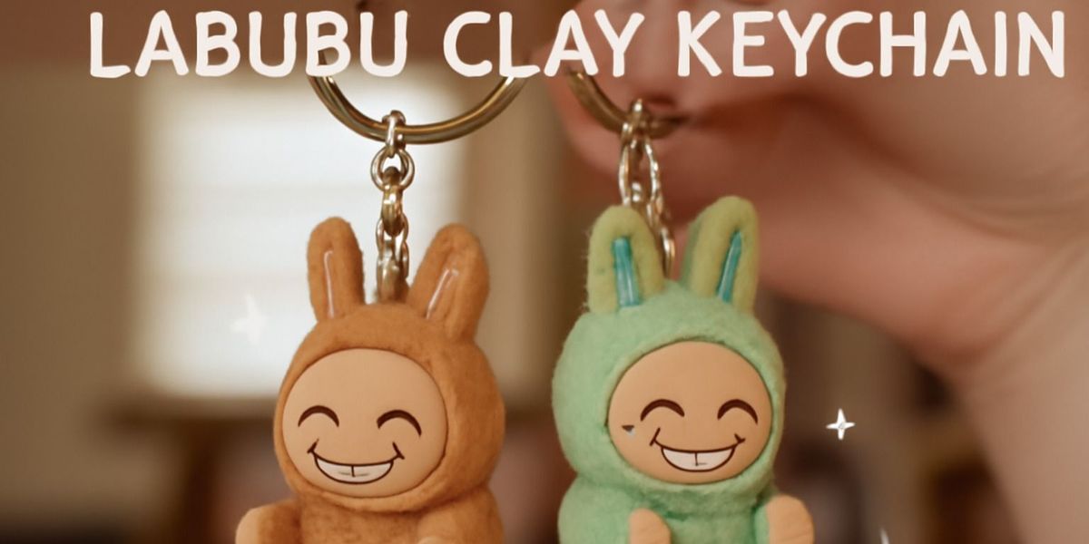 Labubu Clay Keychain